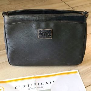Gucci Black Leather Clutch